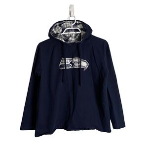 Reebok Women's Seattle Seahawks NFL Blue Sweatshirt Hoodie